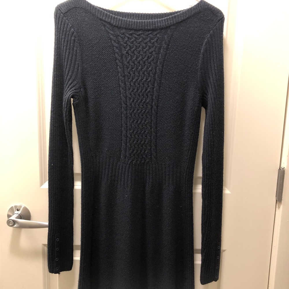 Navy Blue Sweater Dress